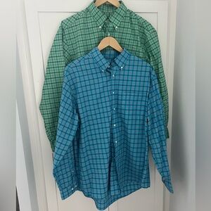 Jos. A. Bank bundle of 2 Executive Collection Plaid Button Down shirt